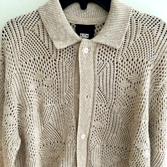 KITH TILDEN CROCHET BUTTONDOWN-BIRCH - Picture 5 of 8